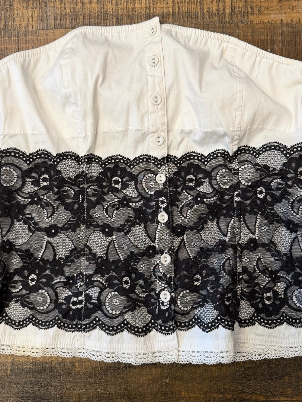 Vintage Y2K Guess Strapless lace corset top